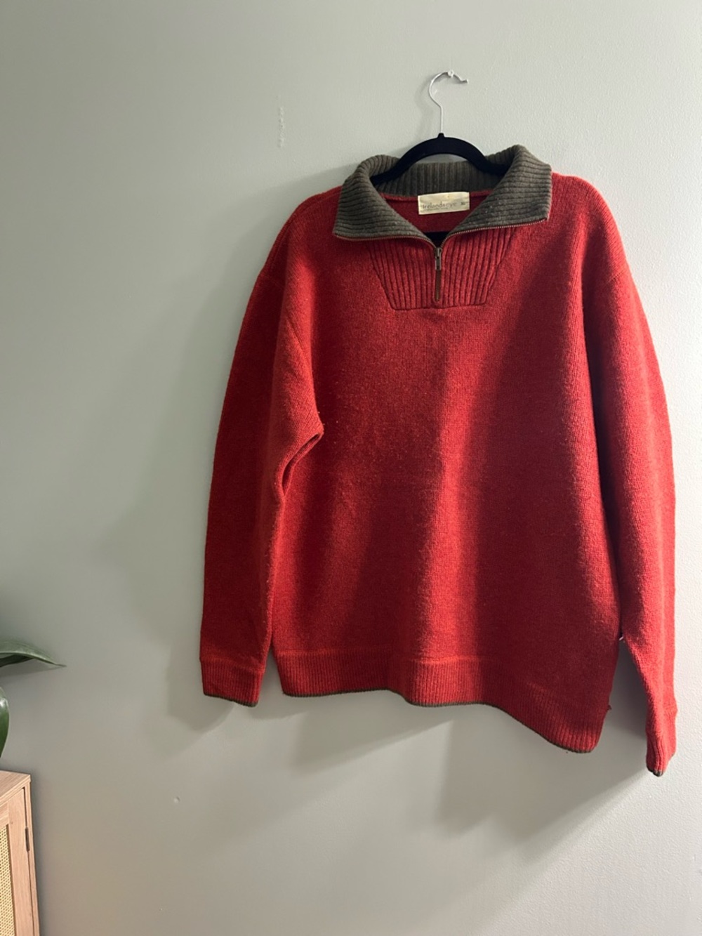 Irelandseye premium knit 1/4 zip 100% wool sweater - Picture 4 of 8